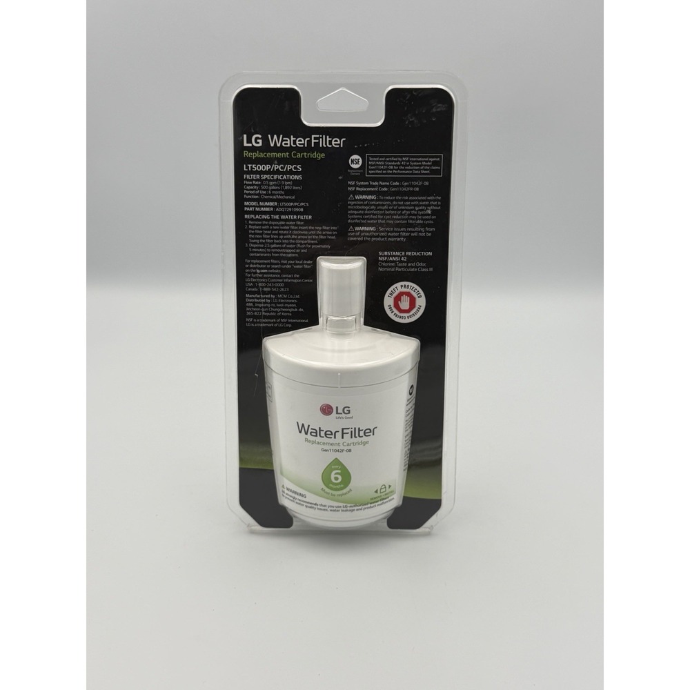 LG LT500P Refrigerator Water Filter ADQ72910908 New Sealed Genuine OEM